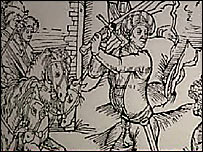 Dibujo de la ejecuci&oacute;n de Anna Goeldi