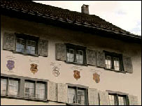 Fachada de una casa en Glaris
